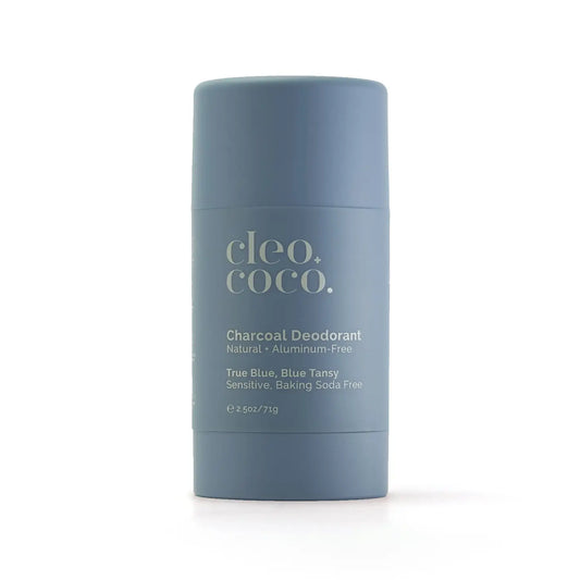 Charcoal Deodorant - True Blue Tansy - Sensitive, Baking Soda-Free