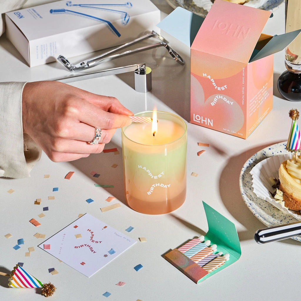 Happiest Birthday Candle - Citrus, Fig & Sandalwood