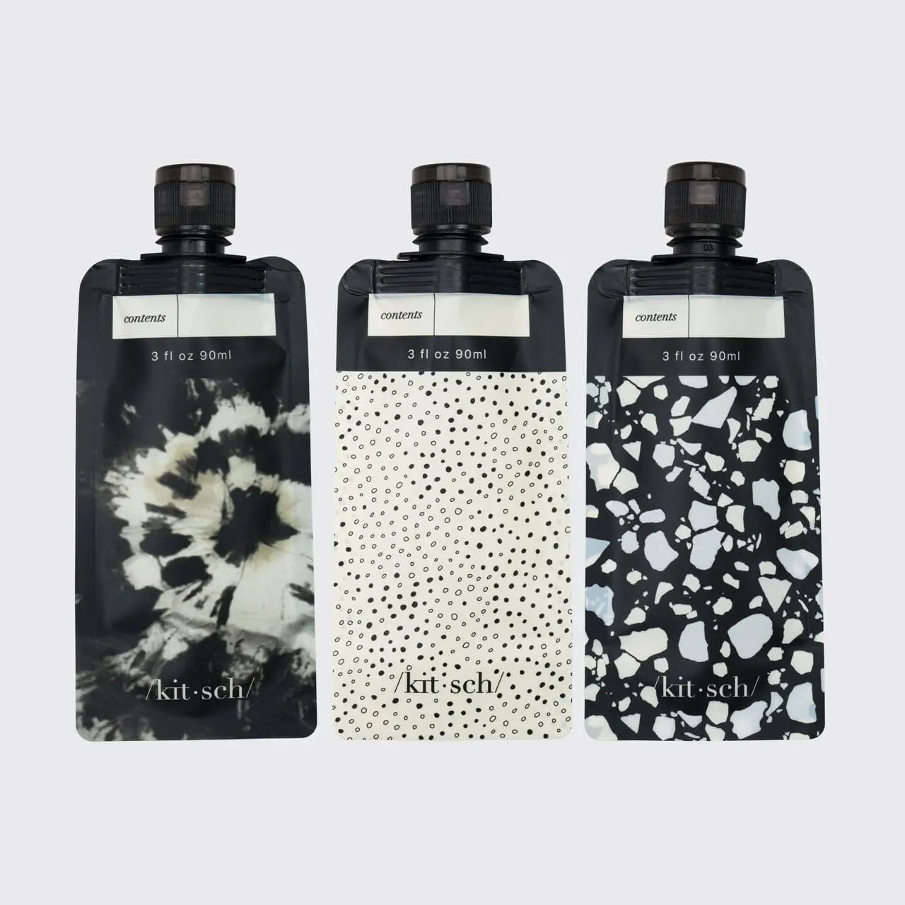 Refillable Travel Pouches - 3 pieces