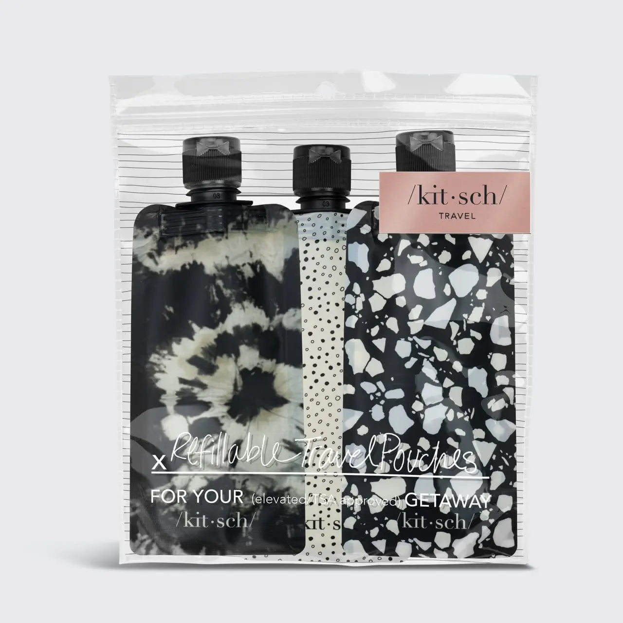 Refillable Travel Pouches - 3 pieces