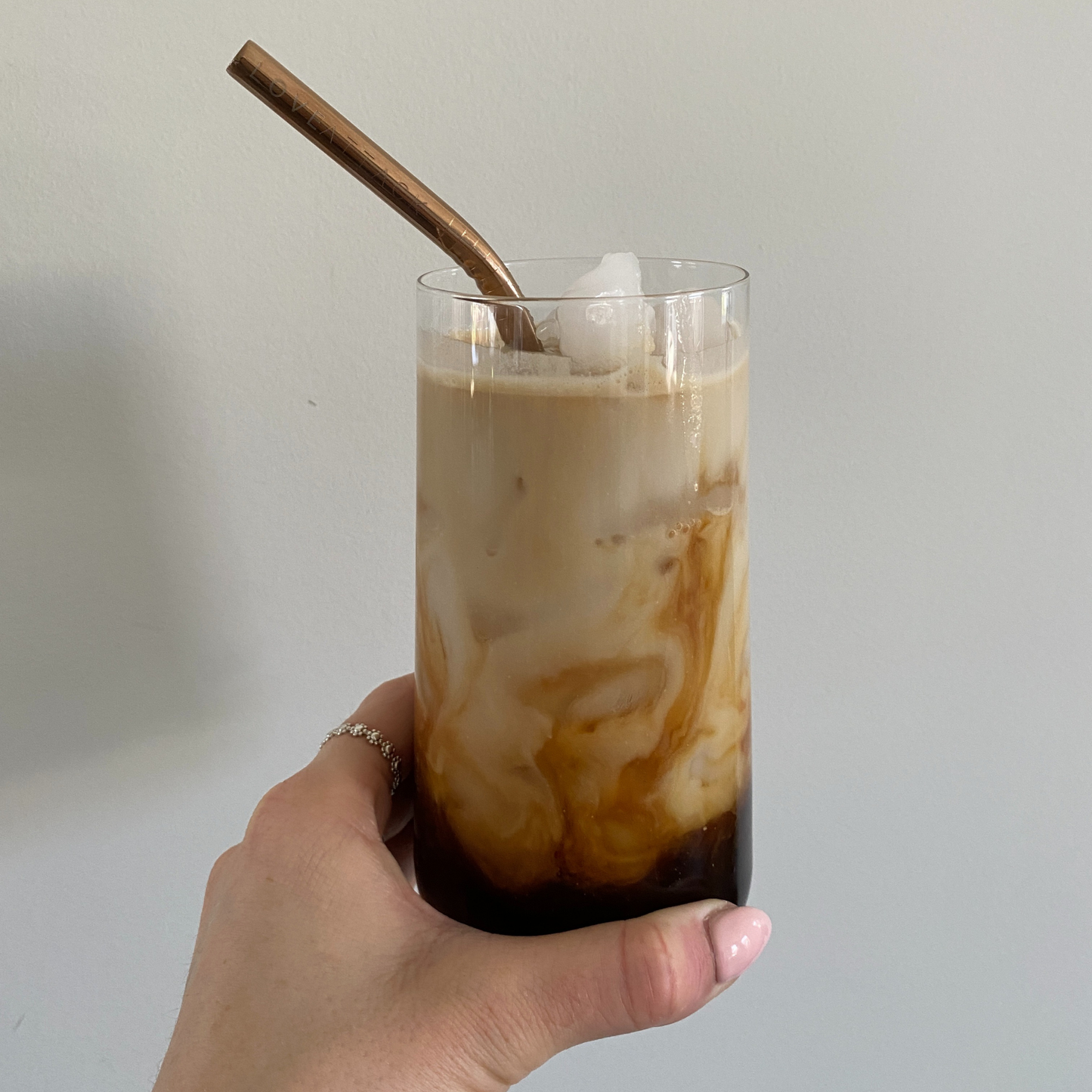 2pk Reusable Stainless Steel Drinking Straws - Bronze