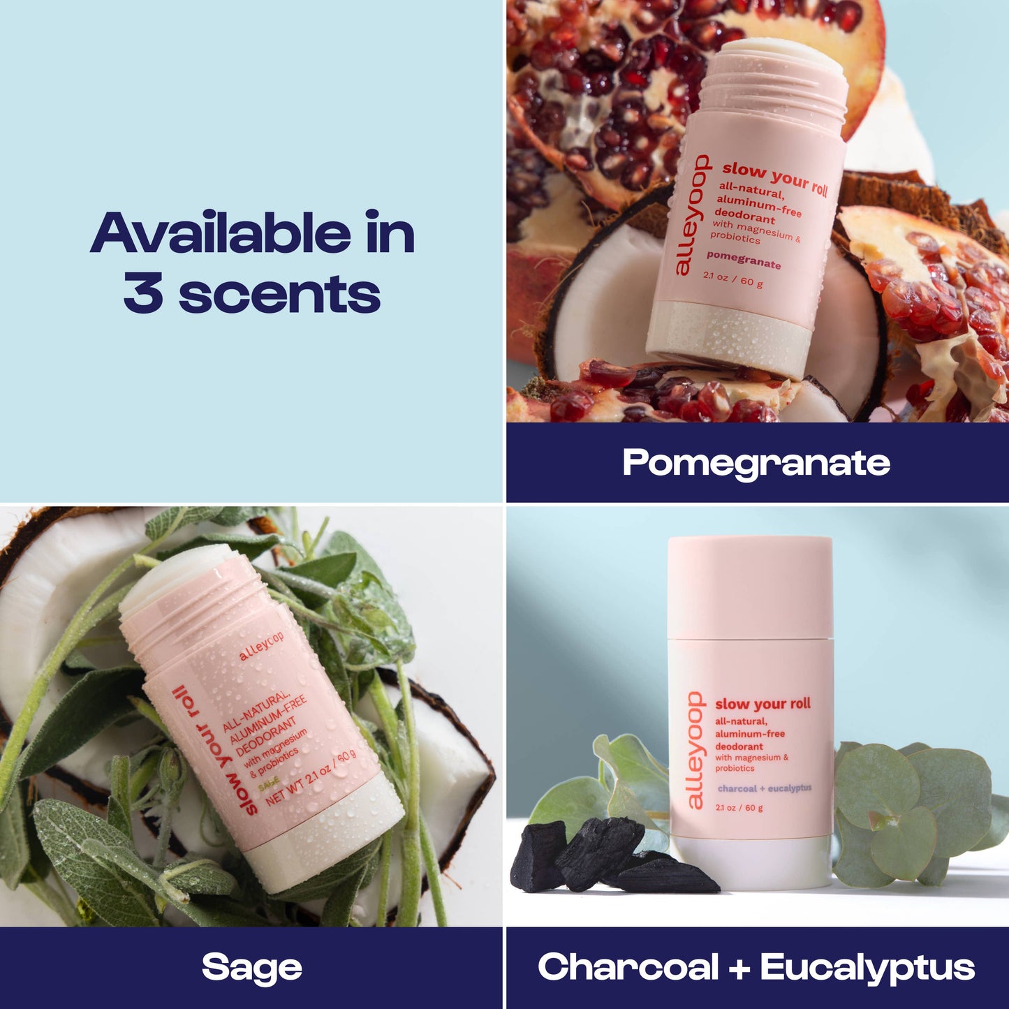 Pomegranate - Slow Your Roll Natural Deodorant - Clean