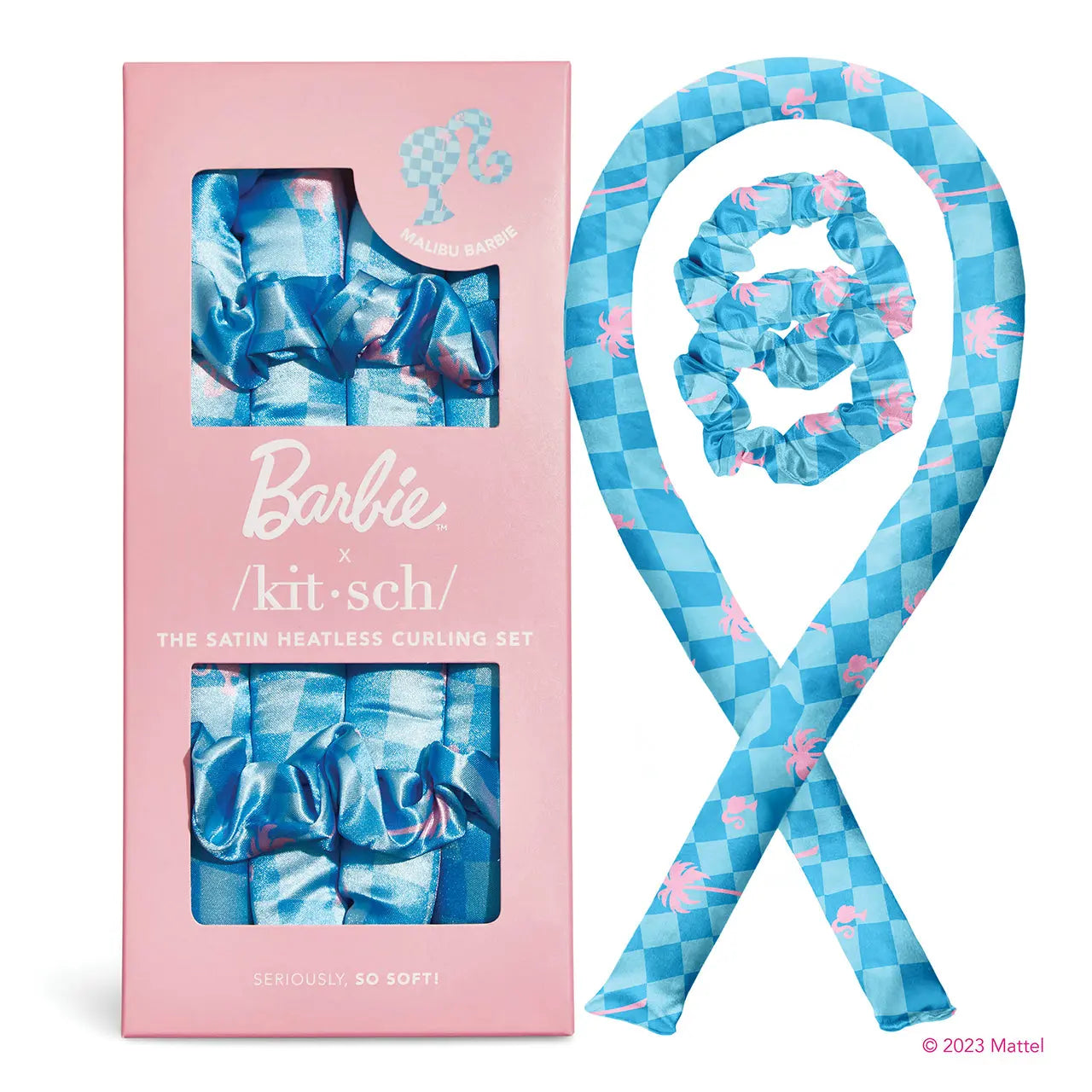Barbie™ x Kitsch Satin Heatless Curling Set