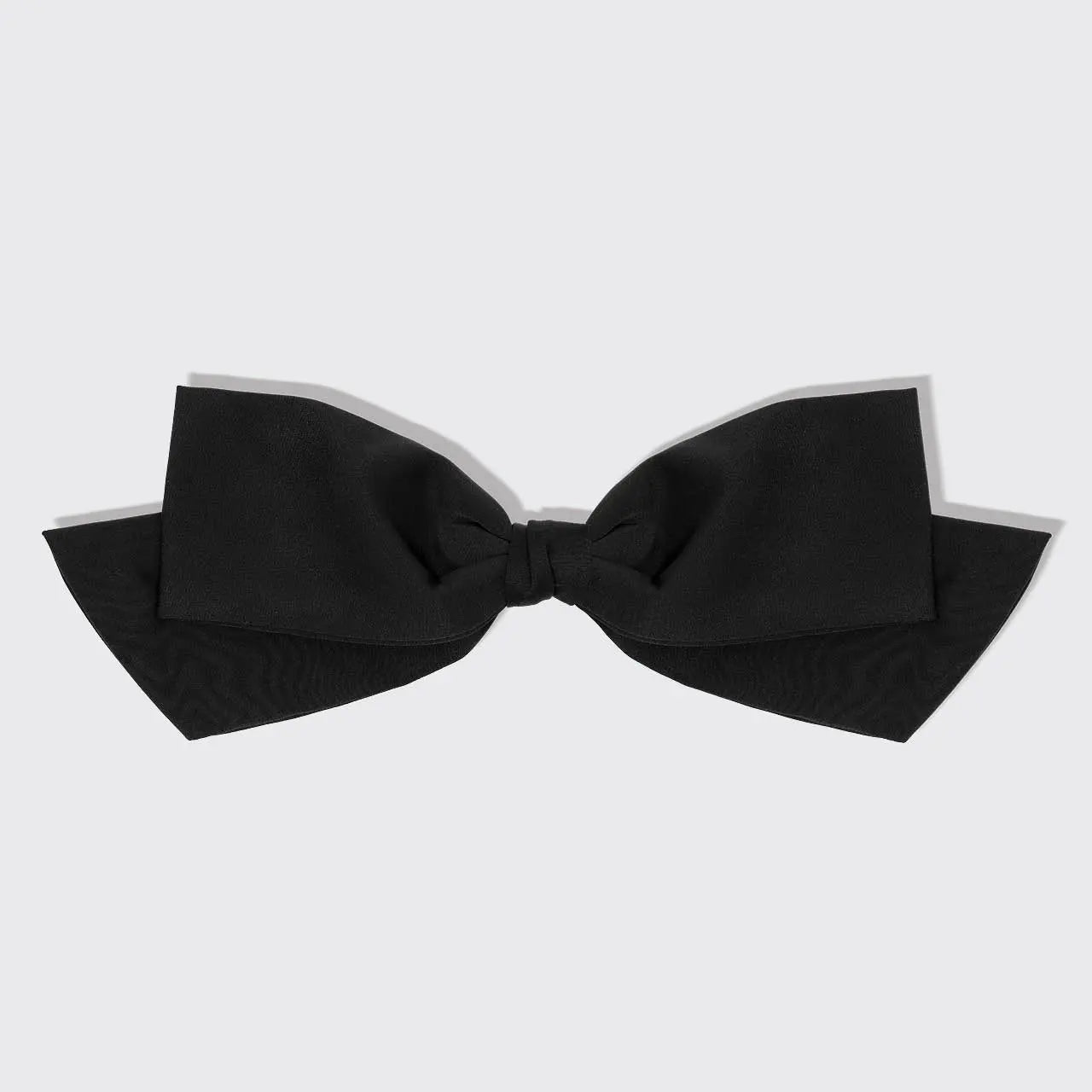 Black Bow Clip Made with Recycled Fabric