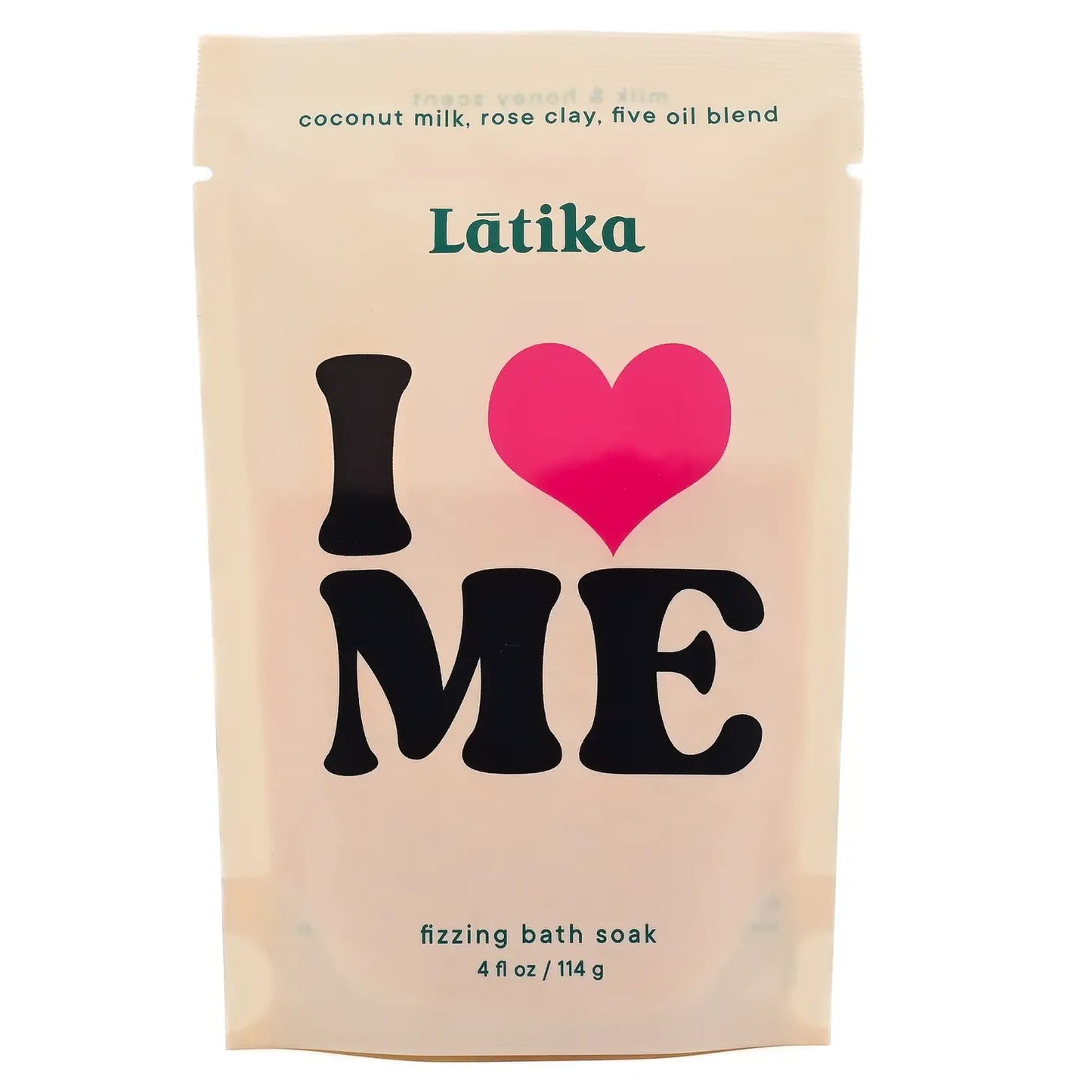 Fizzing Bath Soak with Coconut Milk, Rose Clay and Oil Blend
