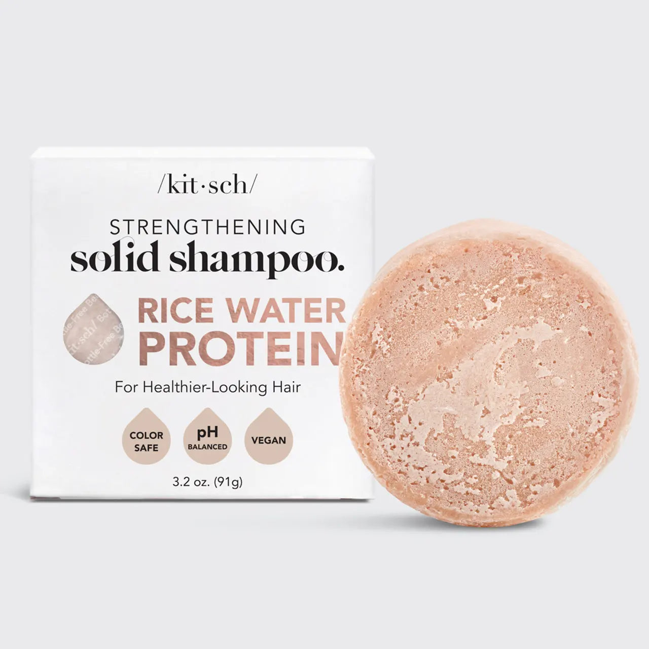 Strengthening Solid Shampoo with Rice Water Protein