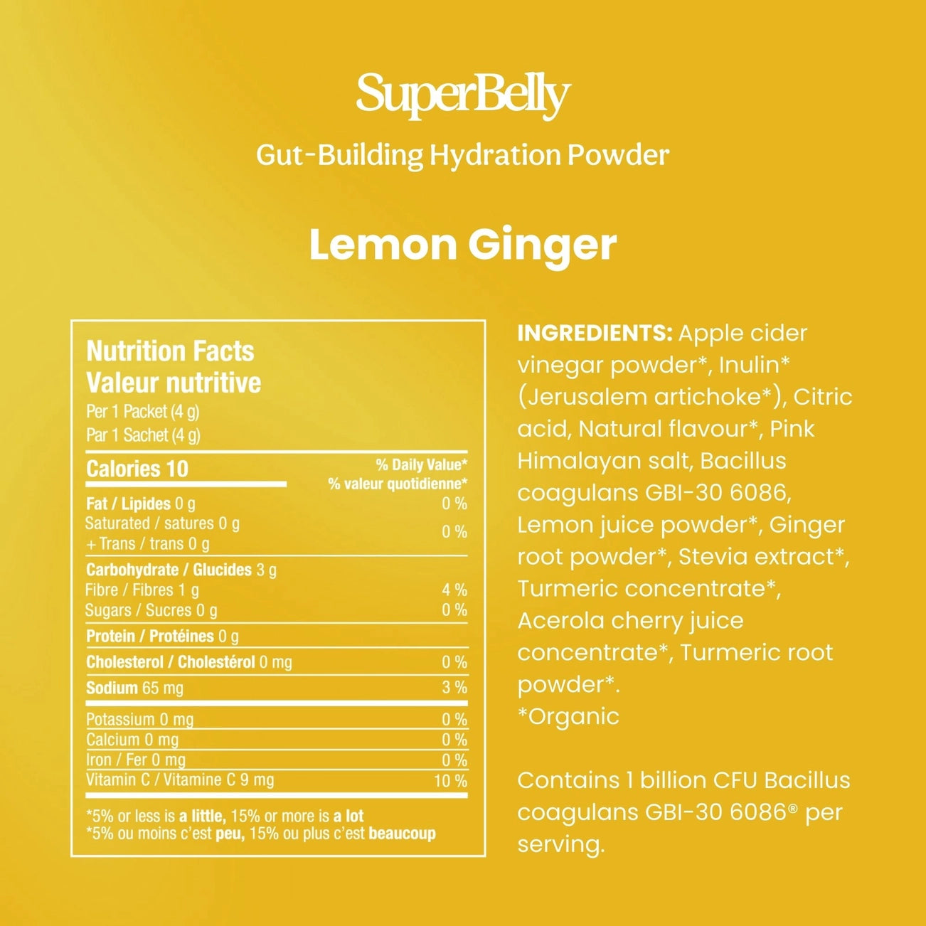 SuperBelly Gut-Building Hydration Powder