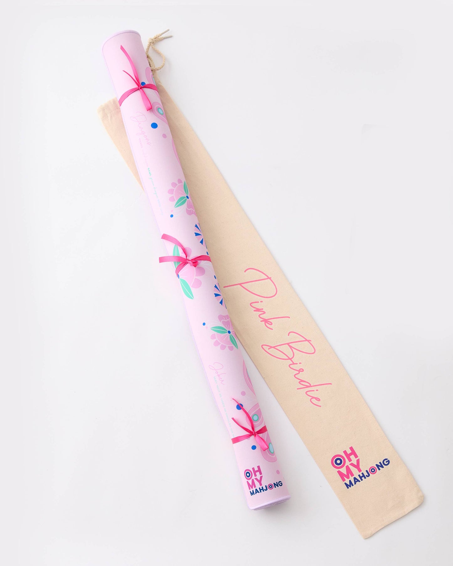 Birdie Pink Mahjong Mat