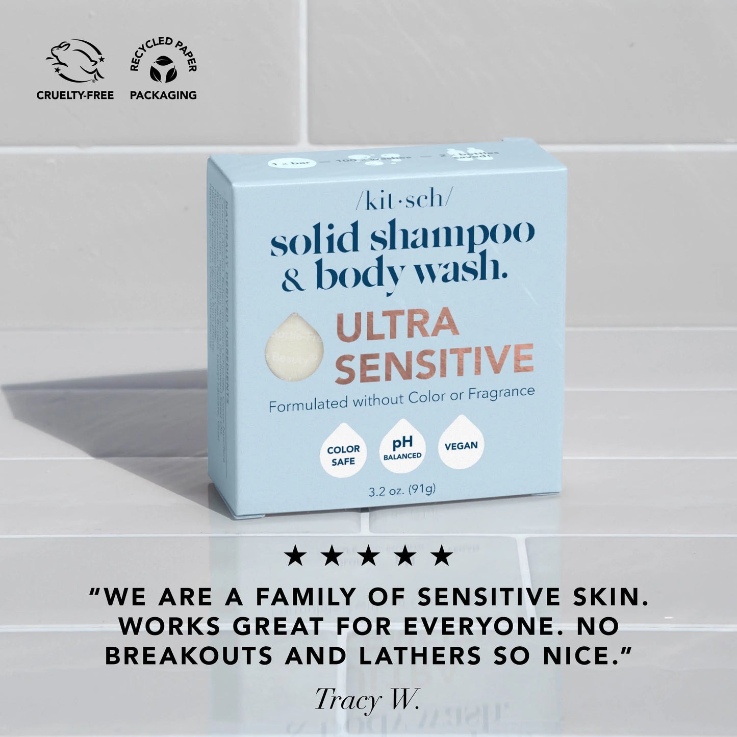 Ultra Sensitive Solid Shampoo & Body Wash