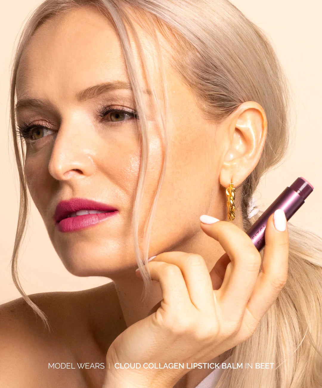 Cloud Collagen Lipstick + Cheek Balm