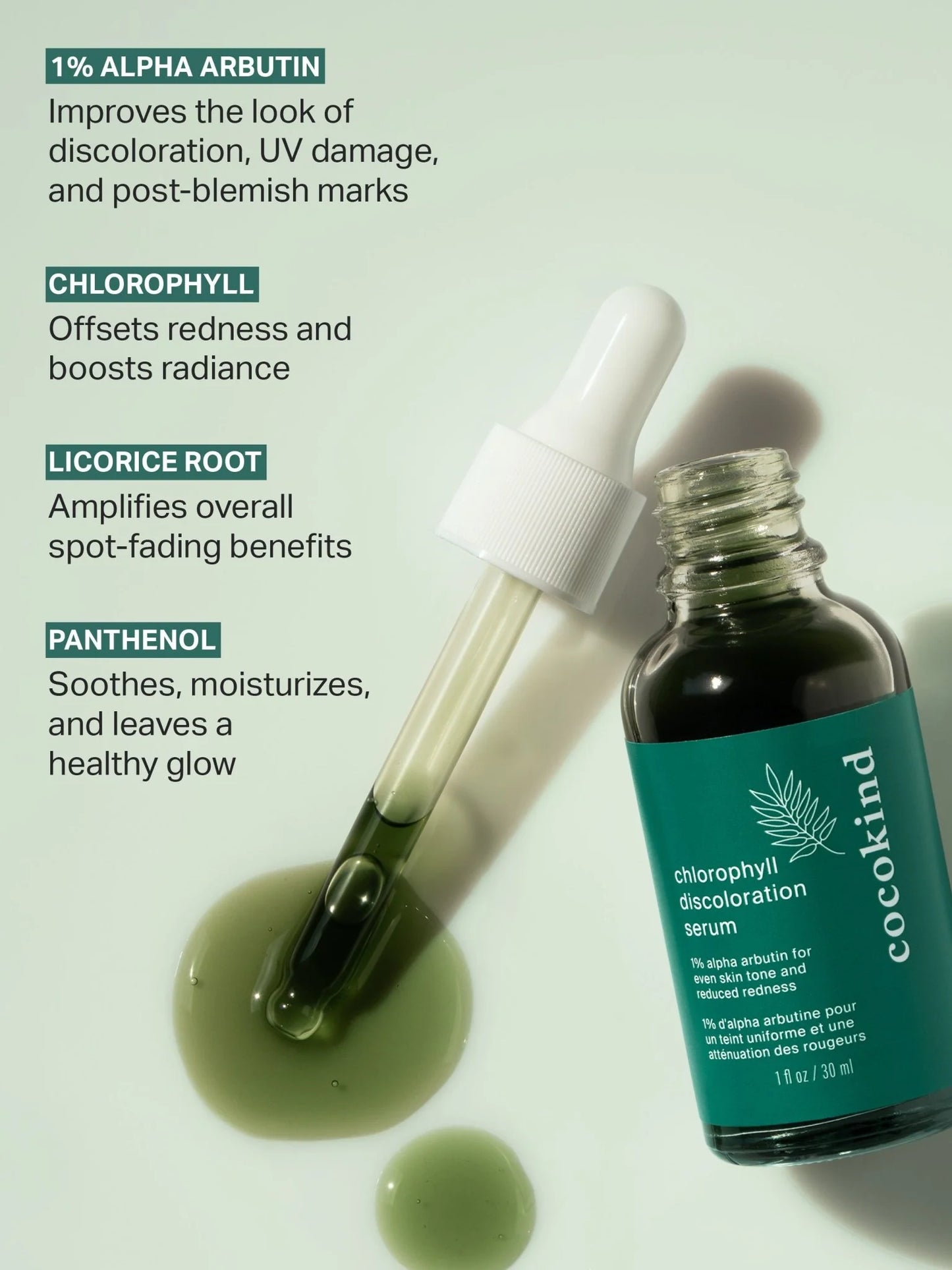 Chlorophyll Discoloration Serum with 1% Alpha Arbutin