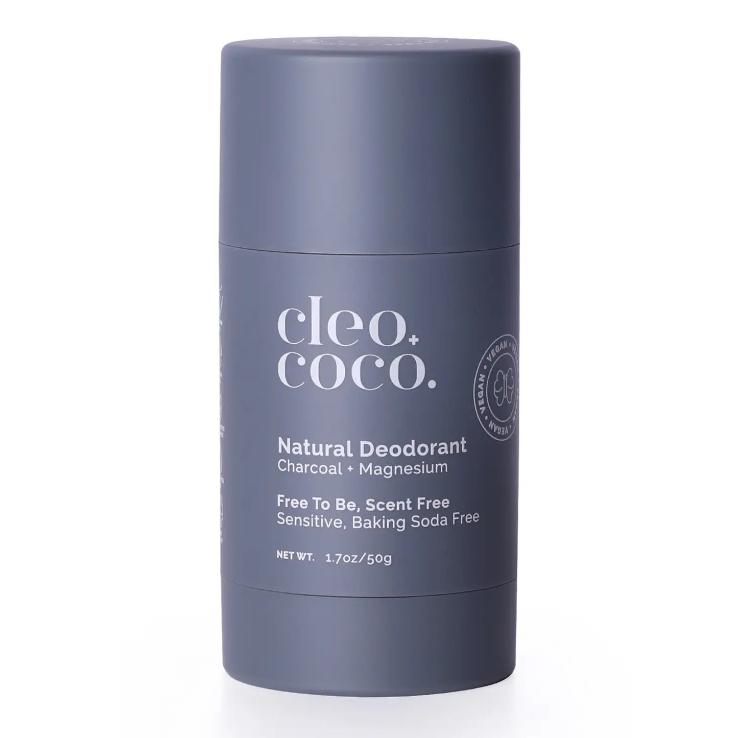Charcoal + Magnesium Free to Be Deodorant - Sensitive, Baking Soda-Free, Scent-Free