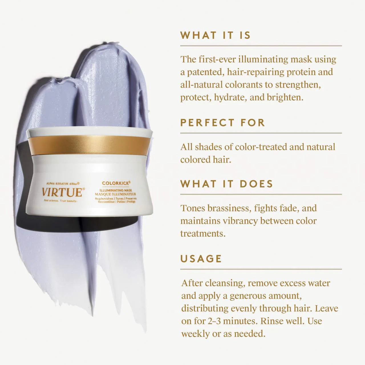 Colorkick Illuminating Mask with 100% Natural Purple Toner