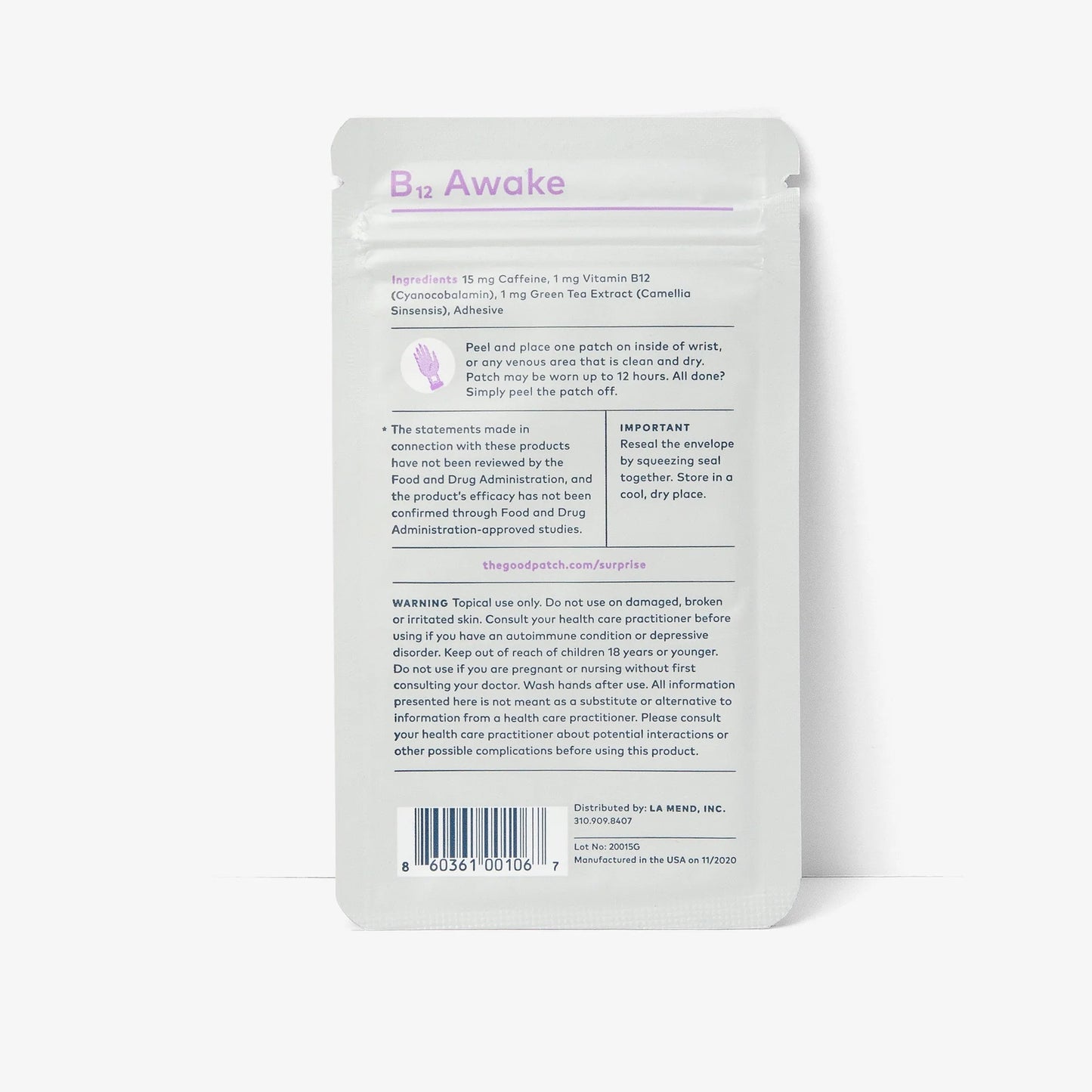 B12 Awake Patch