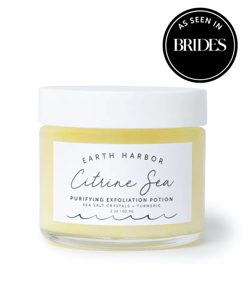 Citrine Sea Purifying Exfoliation Potion with Sea Salt Crystals + Turmeric