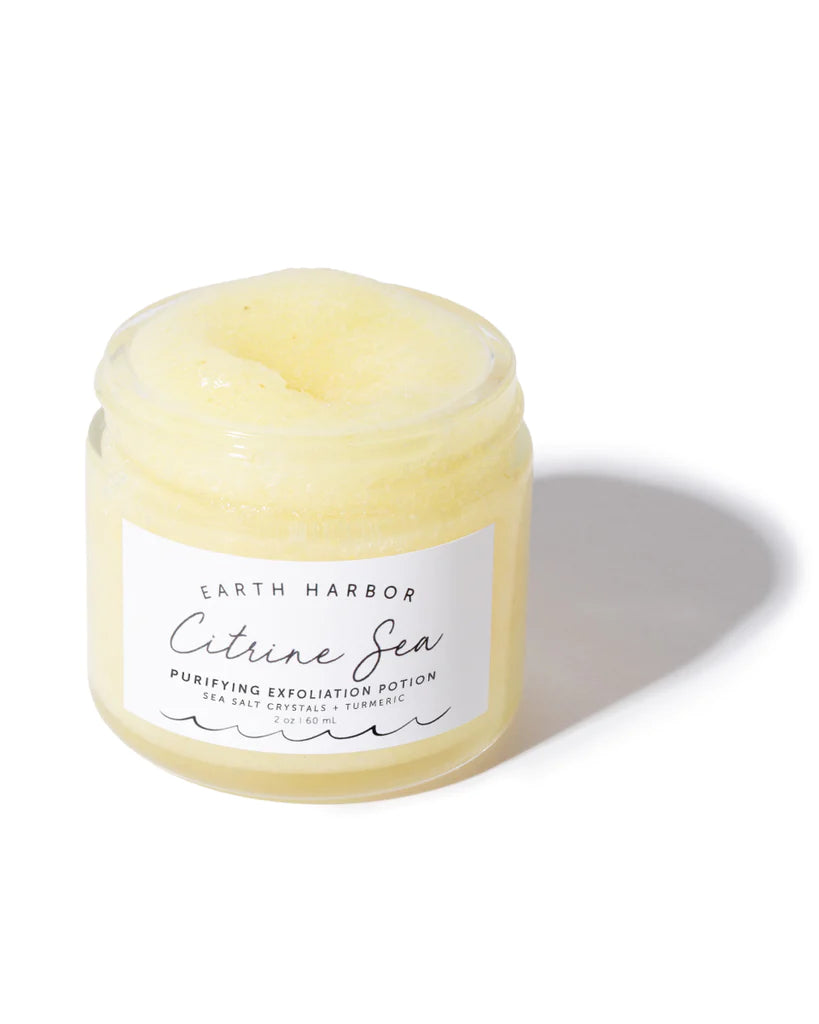 Citrine Sea Purifying Exfoliation Potion with Sea Salt Crystals + Turmeric