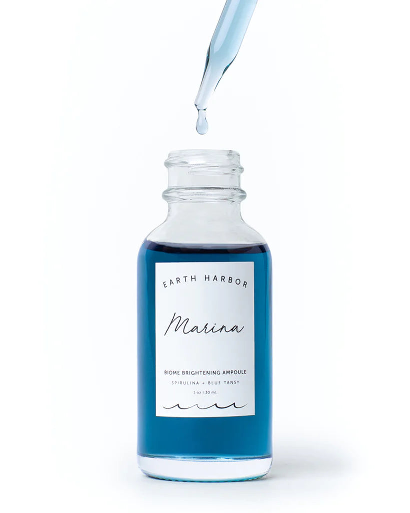 Marina Biome Brightening Ampoule with Spiraling + Blue Tansy