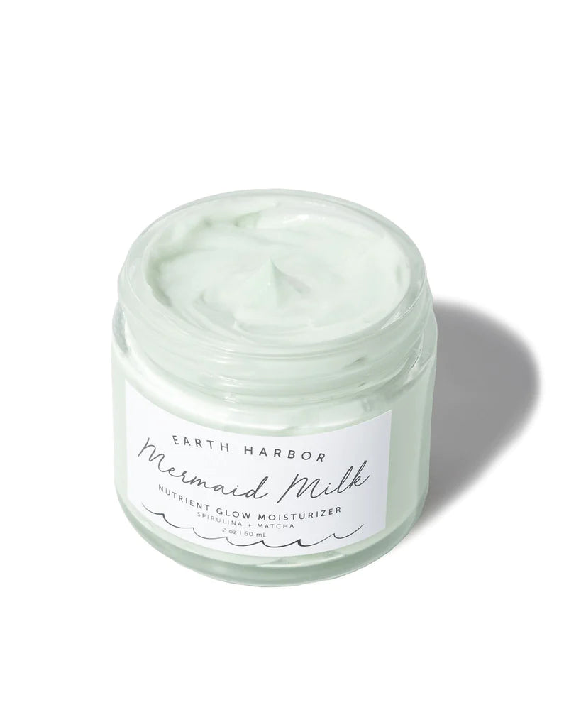 Mermaid Milk Nutrient Glow Moisturizer with Spiraling + Matcha