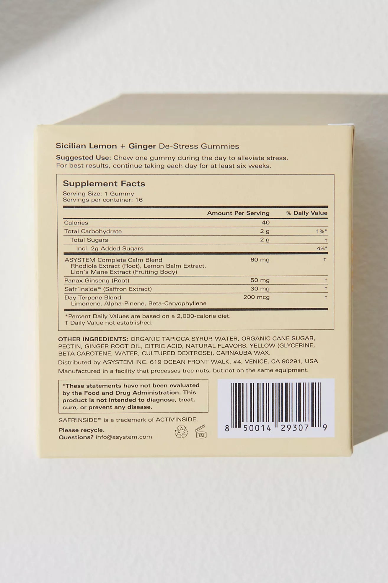 Complete Calm De-Stress Daily Gummies