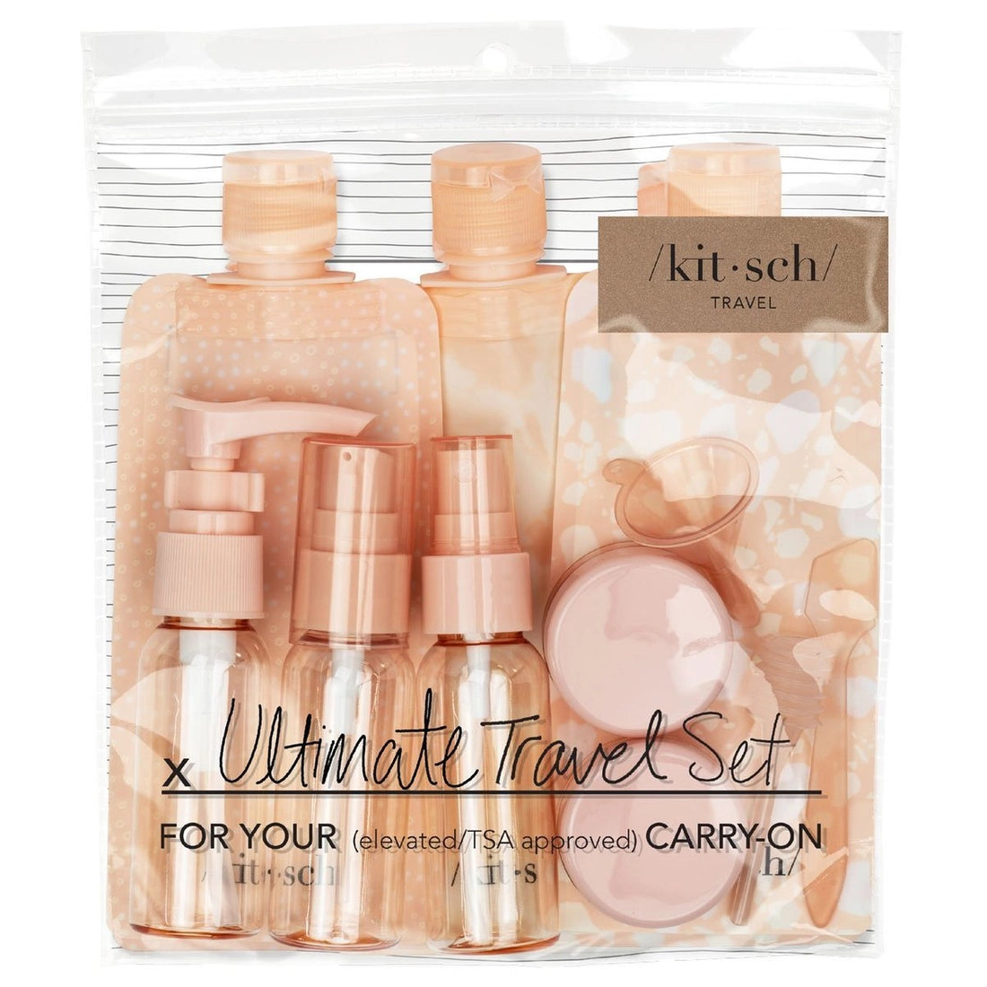 Complete Refillable Travel Beauty Kit