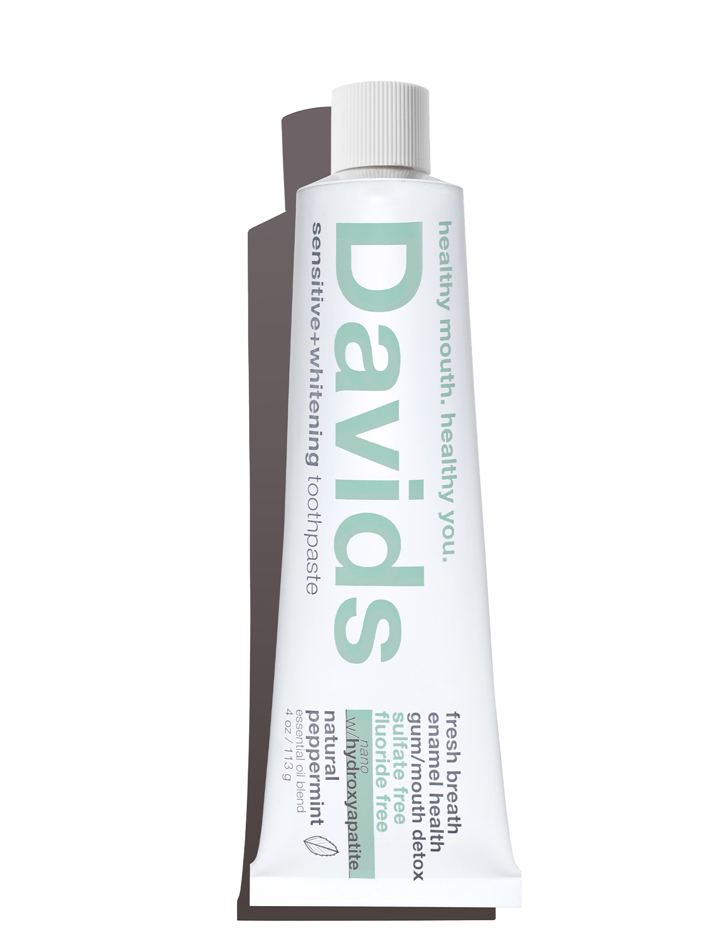 David's Toothpaste Regular Davids Sensitive + Whitening Nano-Hydroxyapatite Premium Toothpaste ...
