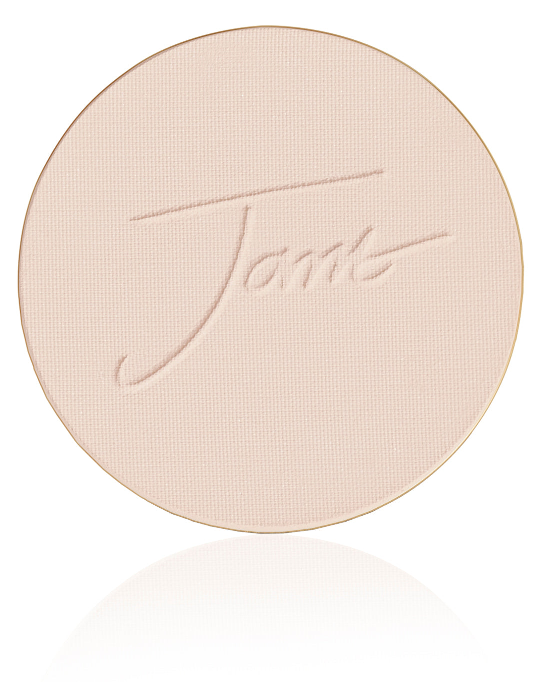 Tarte Cosmetics' PurePressed® Base Mineral Foundation SPF 20/15 Refill, a pale-beige compact powder embossed with Tarte, offers buildable coverage and antioxidant protection.