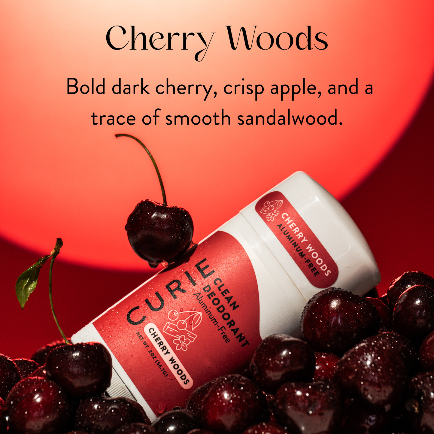 Aluminum Free Deodorant Stick Cherry Woods