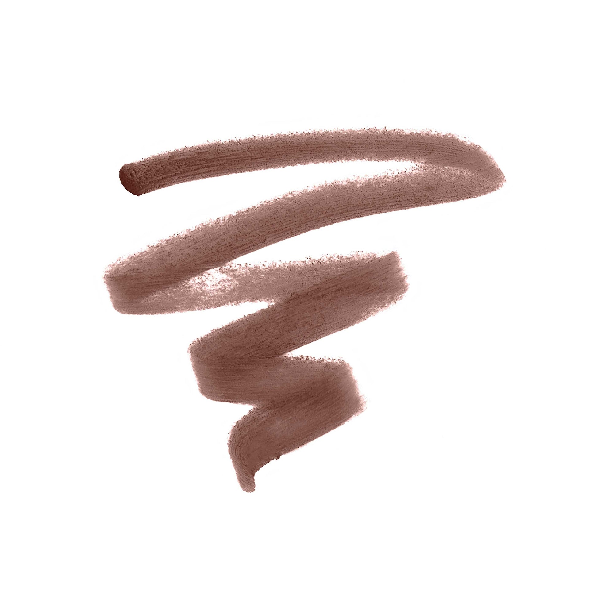Brown zig-zag brush stroke showcasing the smooth application of Beauty Shop Bellaire's Lip Pencil, ideal for defining lips with a natural, long-wearing finish.