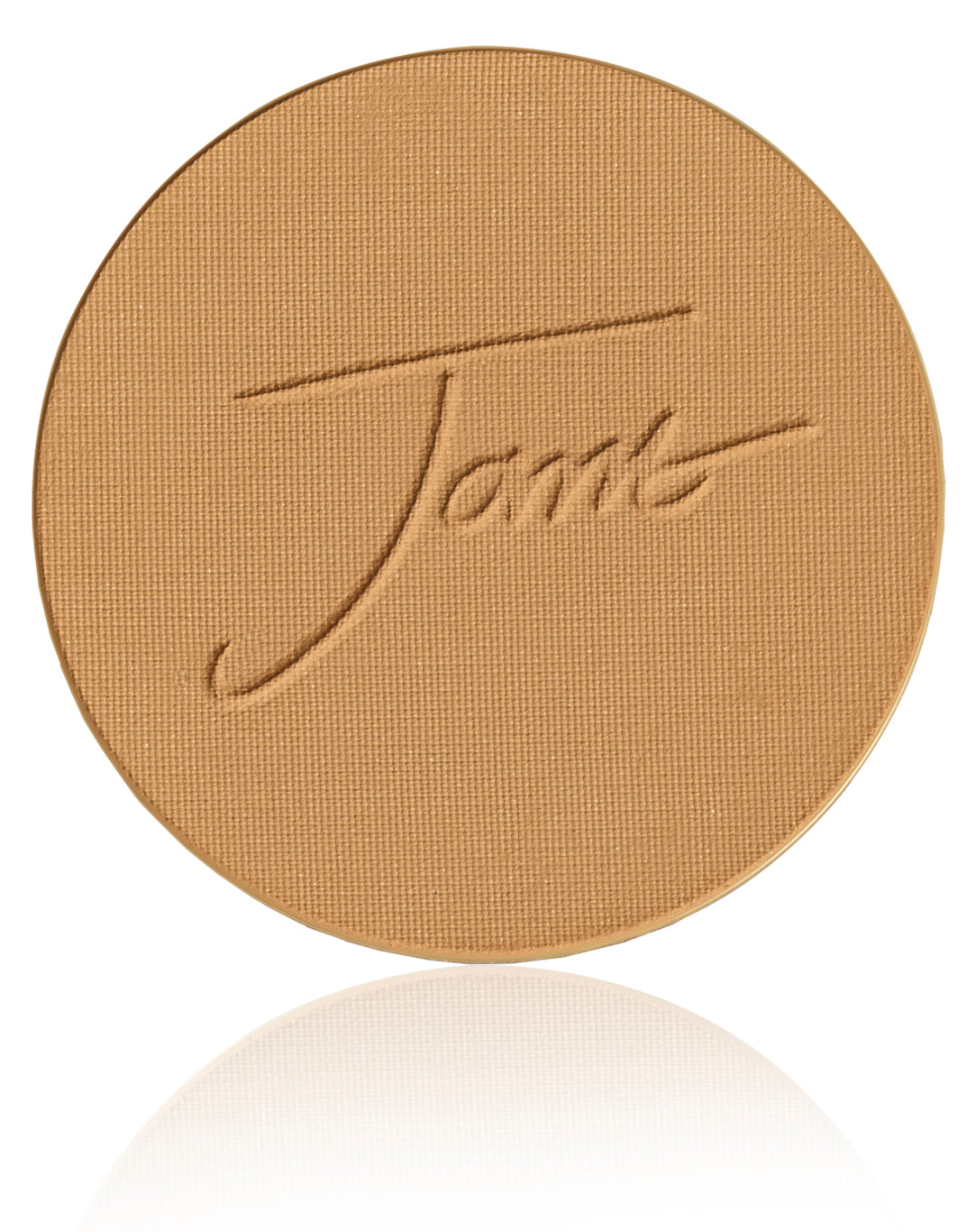 Tarte bronzer refill embossed with logo; PurePressed® Base Mineral Foundation SPF 20/15 offers skin-like finish, buildable coverage, antioxidant-rich, vegan, water-resistant.