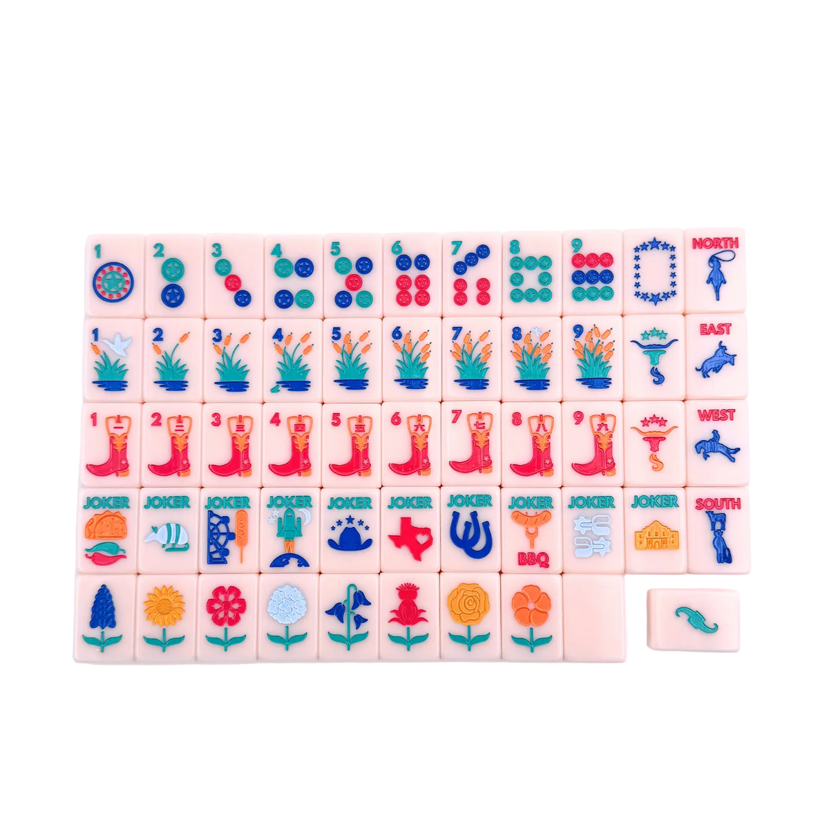 The Texas Mahjong Tiles