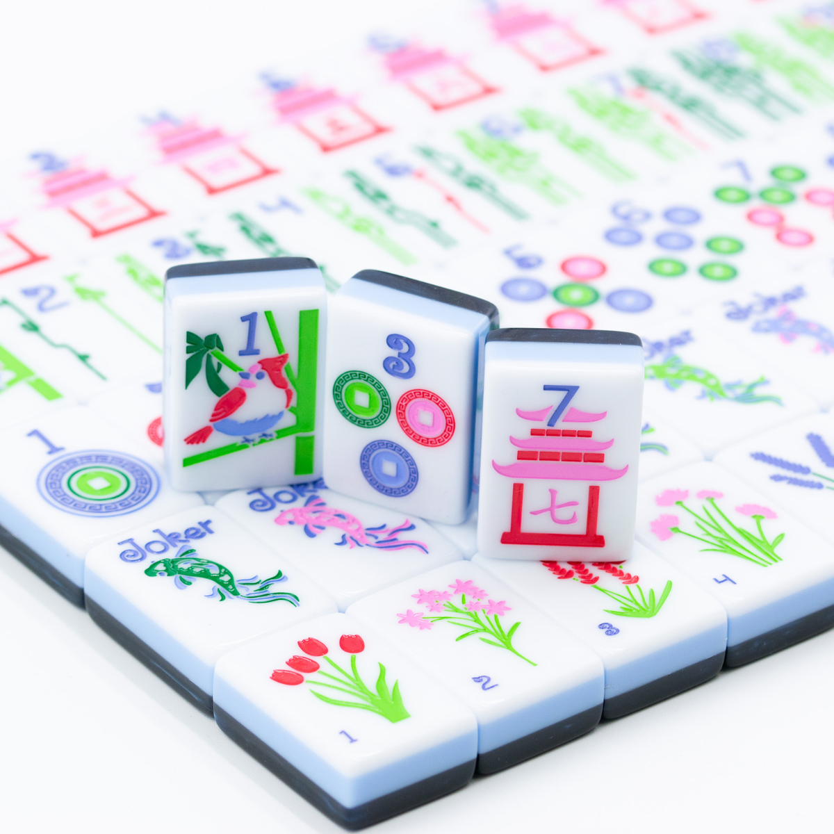 The Jubilee Mahjong Tiles: Midnight Blue