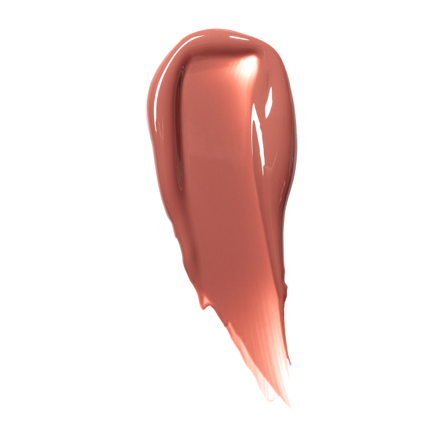 Glossy swatch of SPF 40 Nourishing Lip Serum, showcasing its smooth texture and glossy satin finish, highlighting its protective and hydrating benefits for lips.