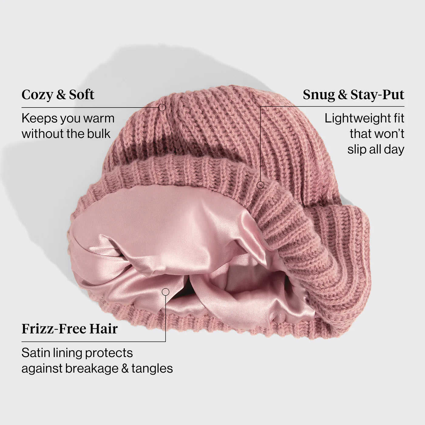 Glazey™ Satin-Lined Beanie