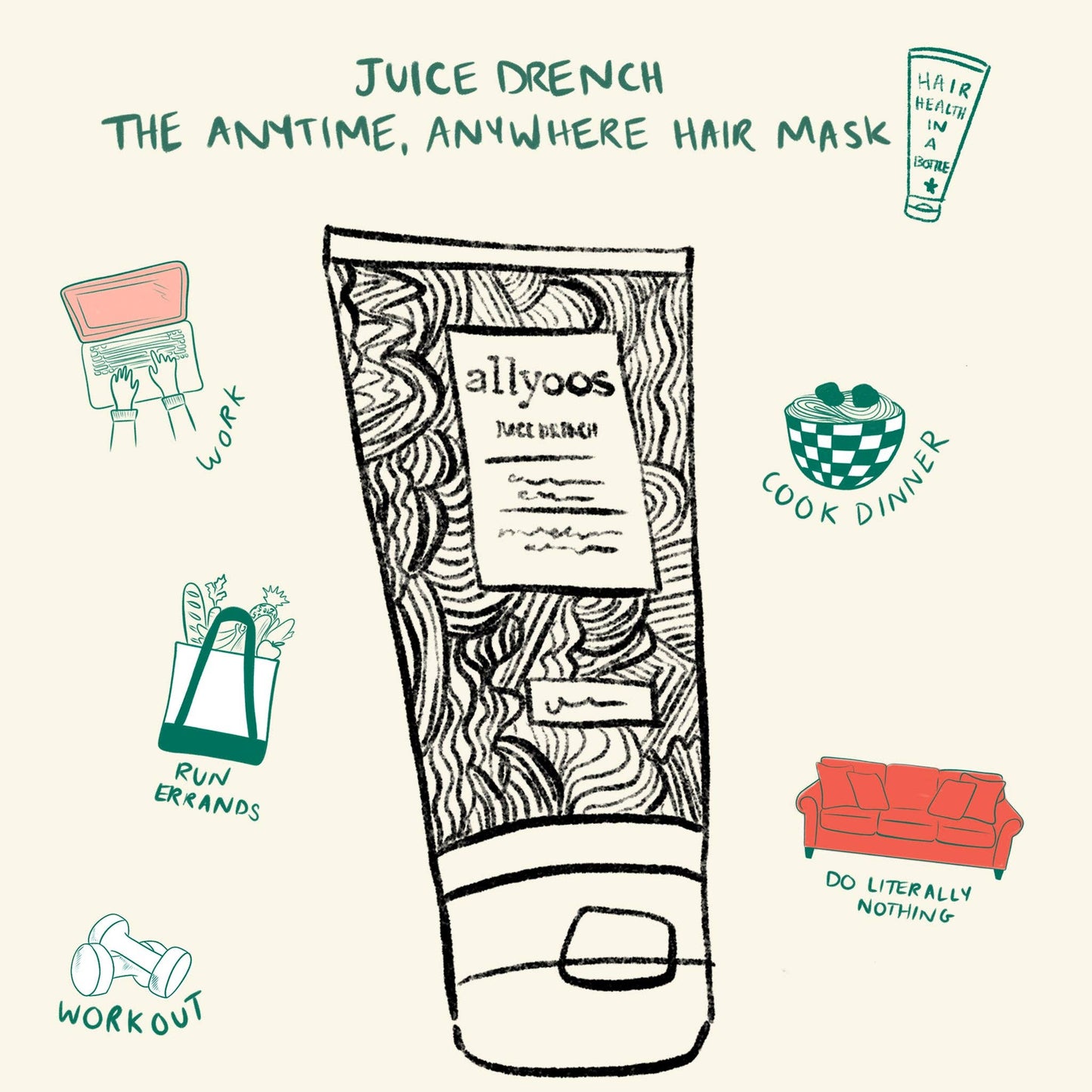 Juice Drench, Hair Mask