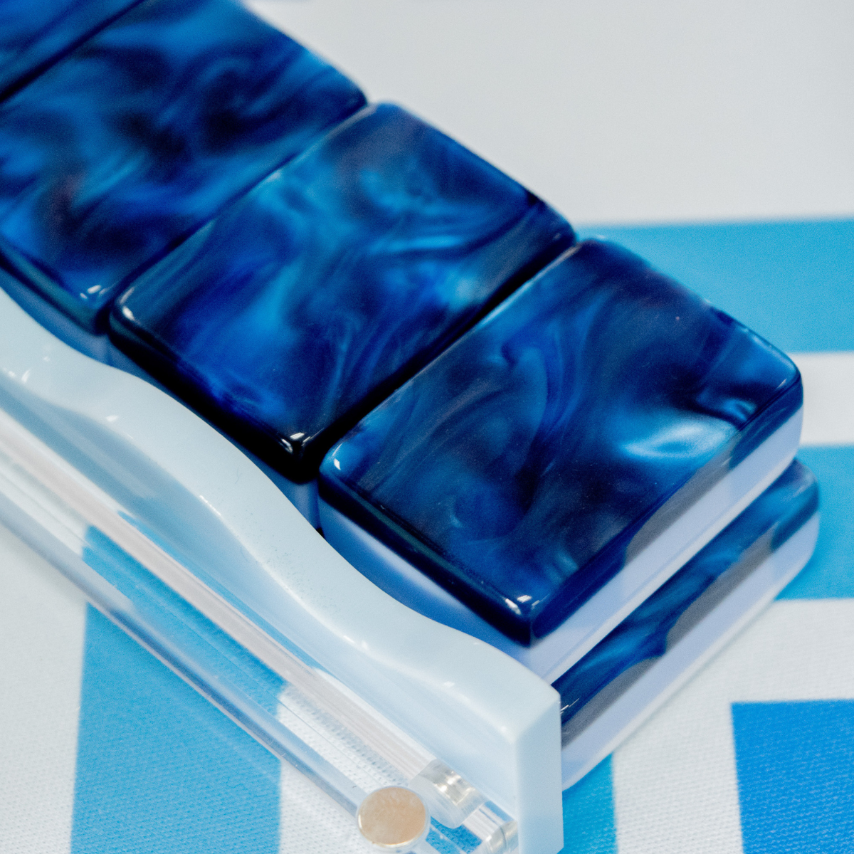 The Jubilee Mahjong Tiles: Midnight Blue