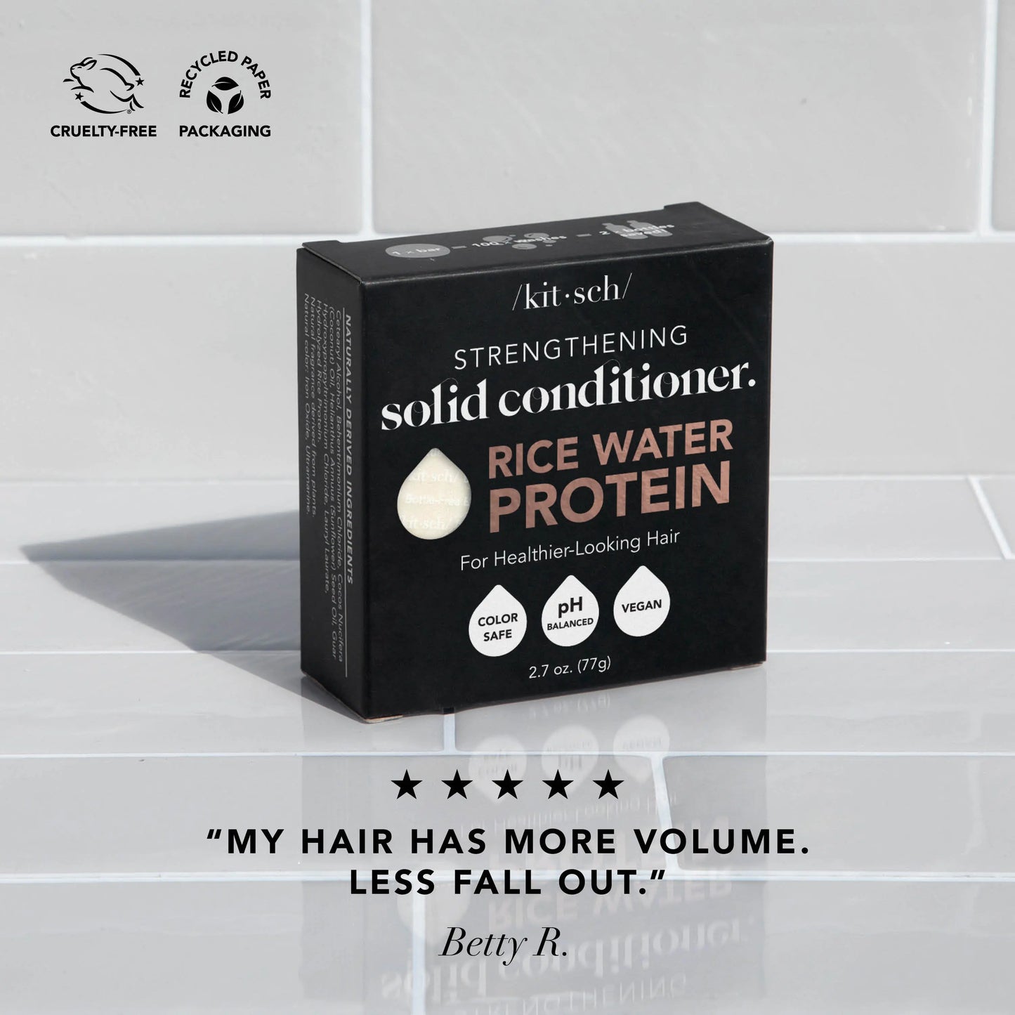 Strengthening Solid Conditioner with Rice Water Protein