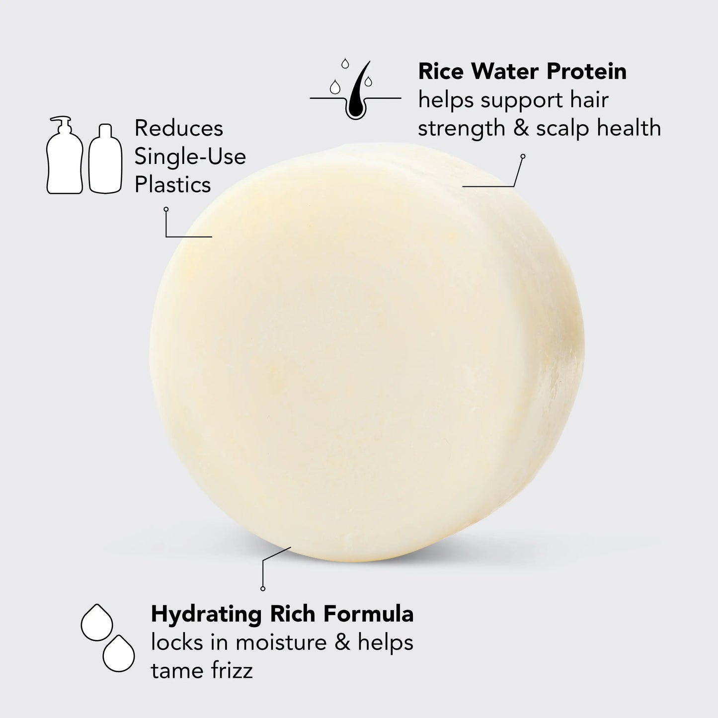 Strengthening Solid Conditioner with Rice Water Protein