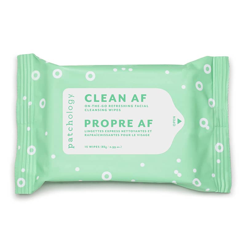 Clean AF On-the-Go Refreshing Facial Cleansing Wipes - 15 pack