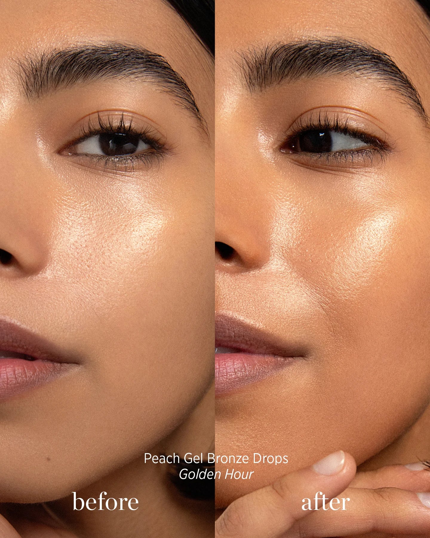 Peach Gel Bronze Drops
