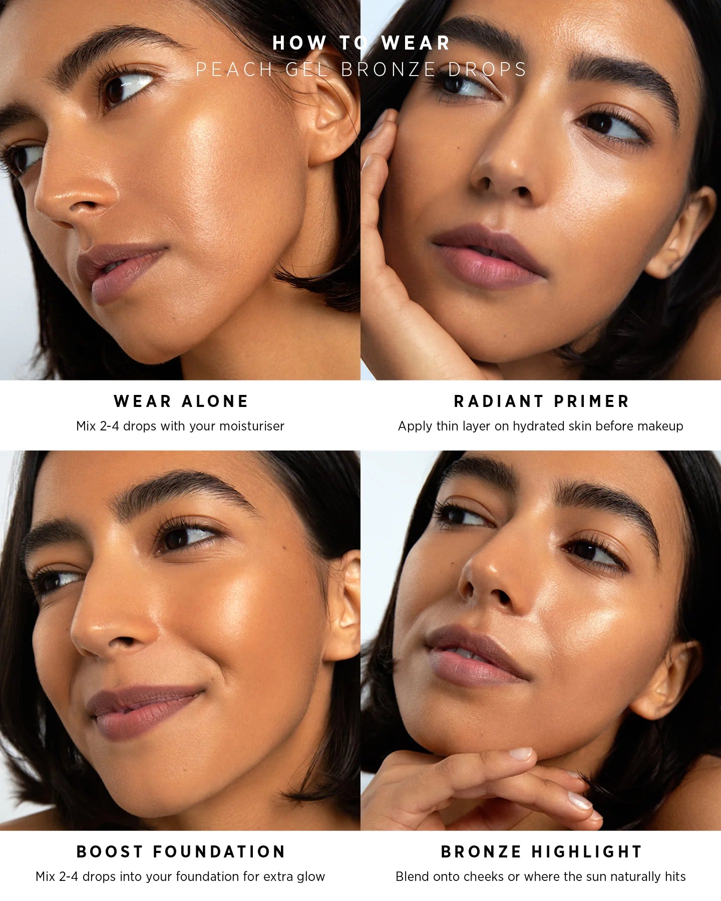 Peach Gel Bronze Drops