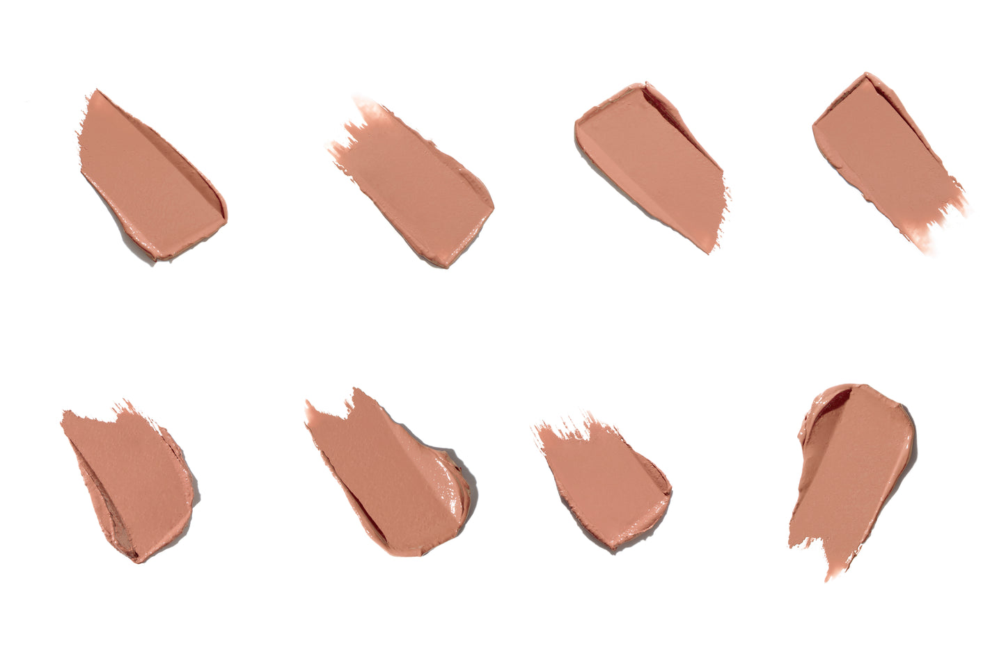 ColorLuxe Hydrating Cream Lipstick swatches, showcasing creamy texture and satin finish, highlighting the luxurious, hydrating formula enriched with Hyaluronic Acid for soft, vibrant lips.