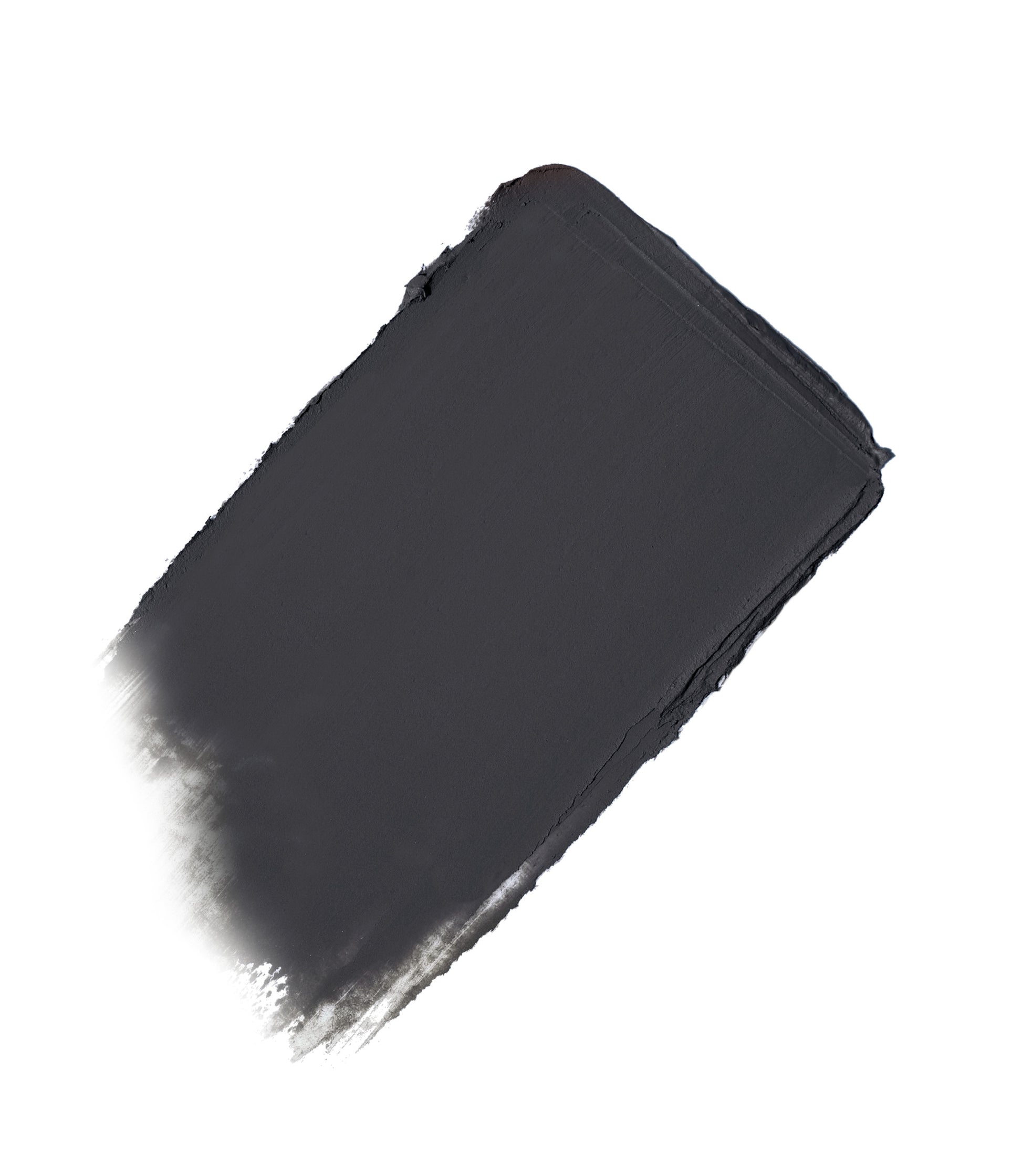 ColorLuxe Eye Shadow Stick in dark charcoal-gray, creamy and blendable, shown in a smooth swipe on white, ideal for effortless, brush-free application.