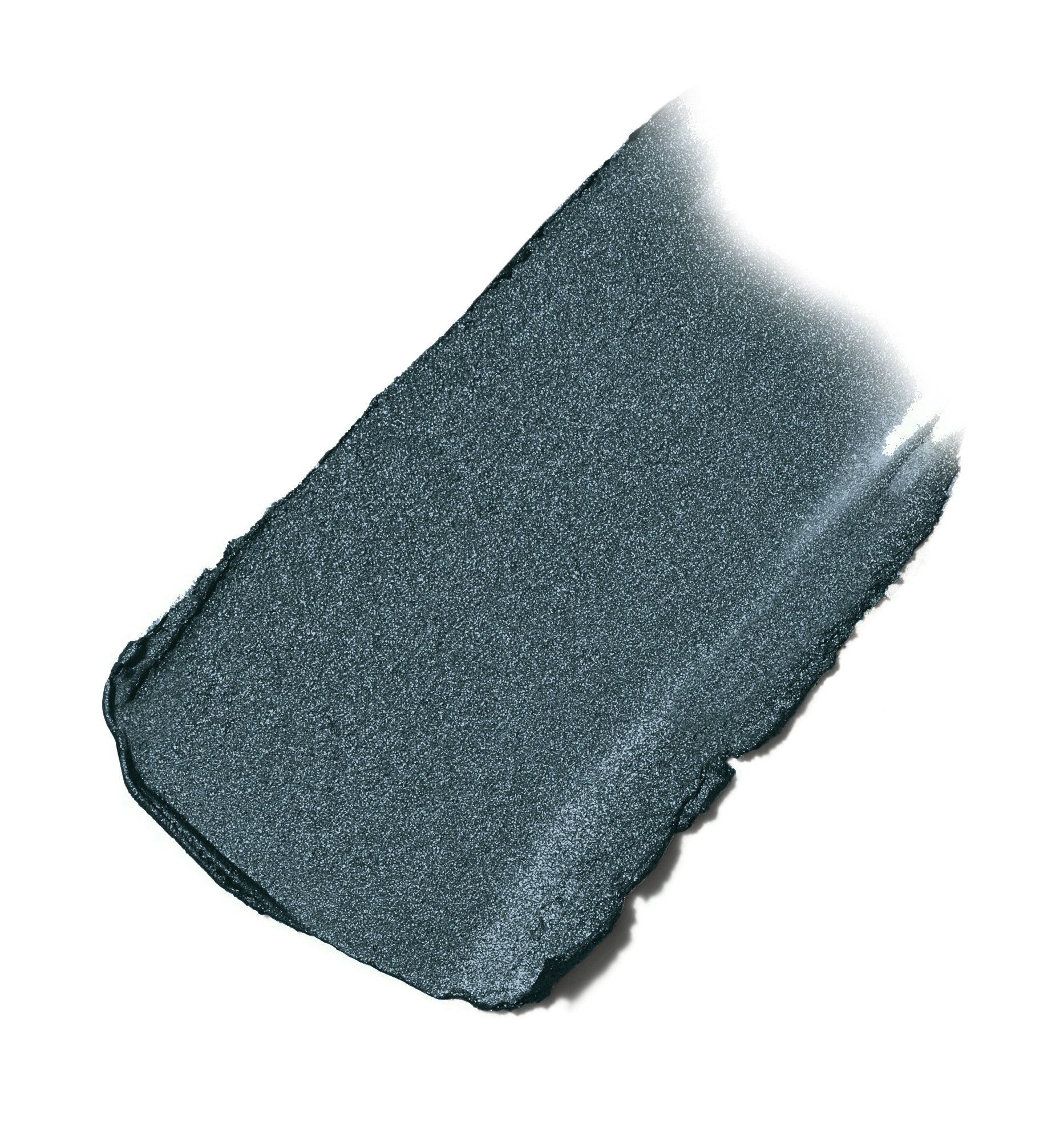 ColorLuxe Eye Shadow Stick swatch in metallic teal-blue, showcasing its creamy, blendable texture with shimmering finish, ideal for easy, brush-free application.