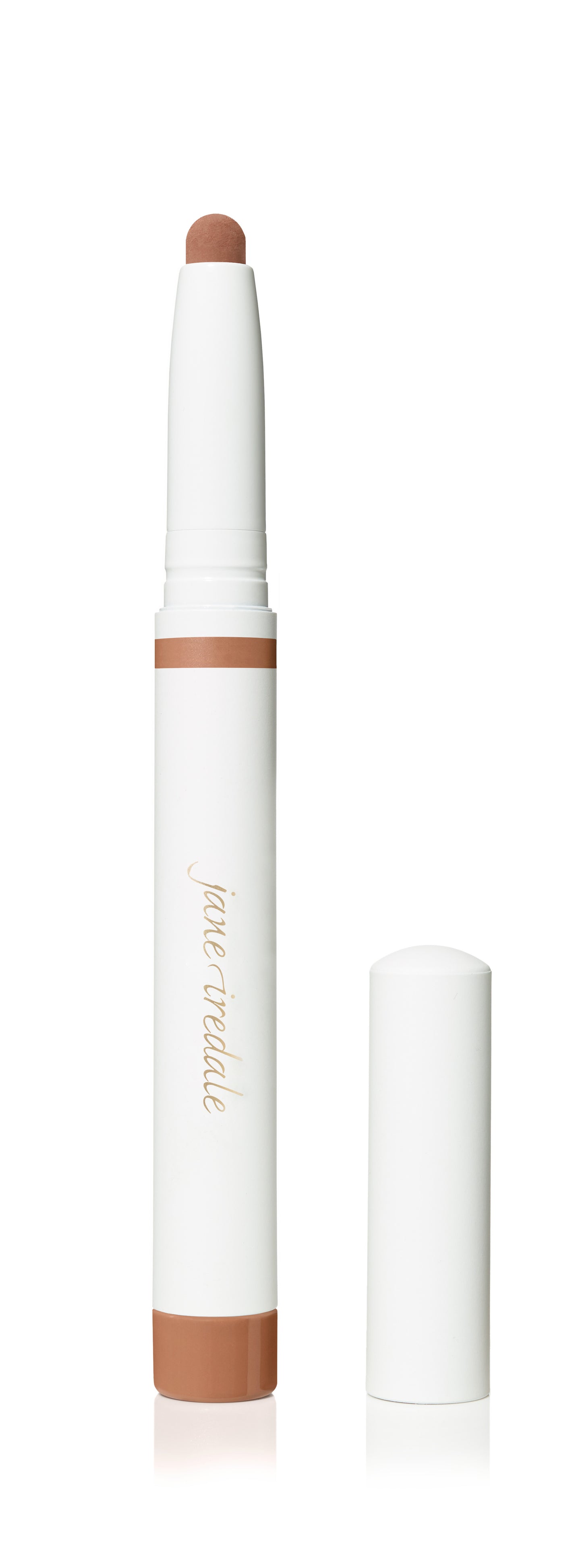 ColorLuxe Eye Shadow Stick by Jane Iredale, a twist-up cosmetics stick with cream-to-powder tip, ideal for seamless, long-wearing application without brushes.