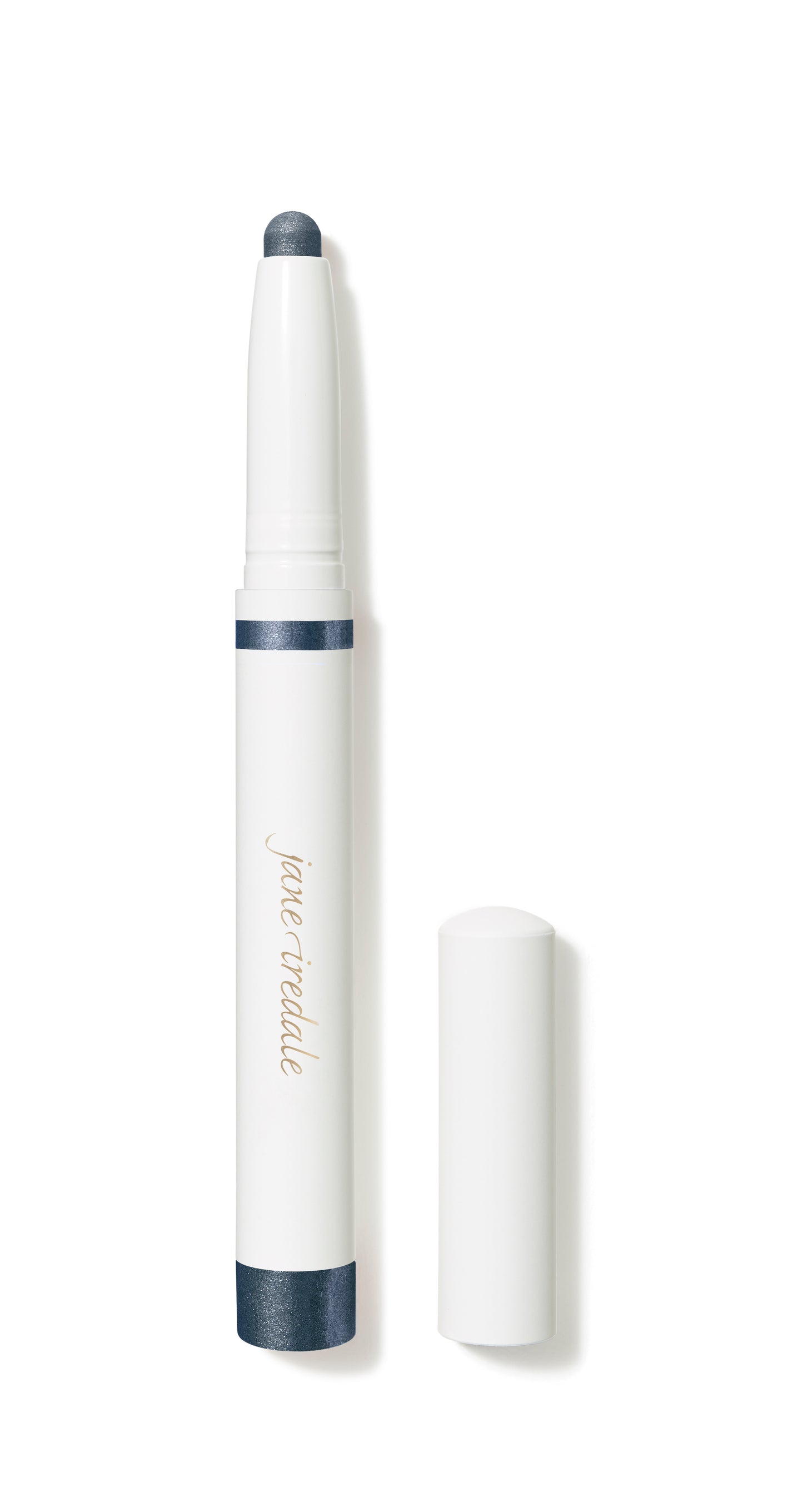 ColorLuxe Eye Shadow Stick by Jane Iredale, a retractable crayon offering creamy, blendable application for versatile eye looks, shown with cap off.
