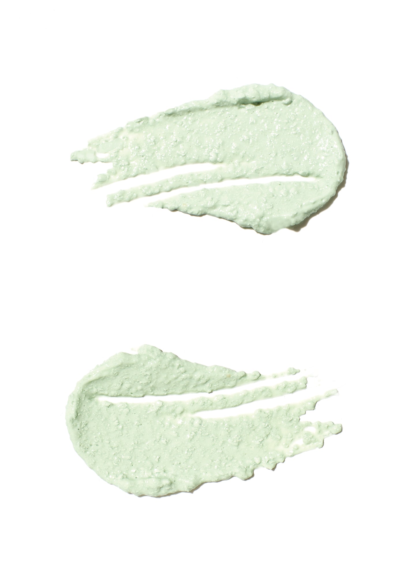 HydroPure™ Color Correcting Serum swatches showcase its creamy, textured formula, highlighting its dual benefits of hydration and color correction.