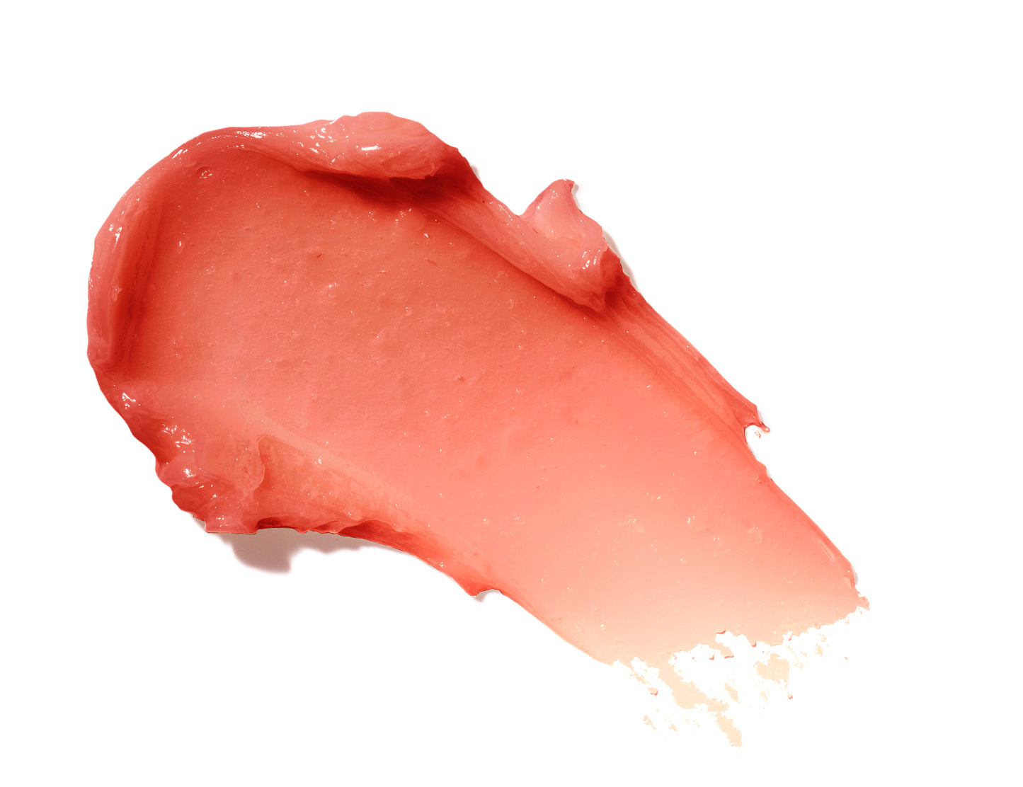 Just Kissed® Lip and Cheek Stain swatch, showcasing a smooth, glossy texture; a multitasking, pH-reactive product with nourishing oils for personalized beauty.