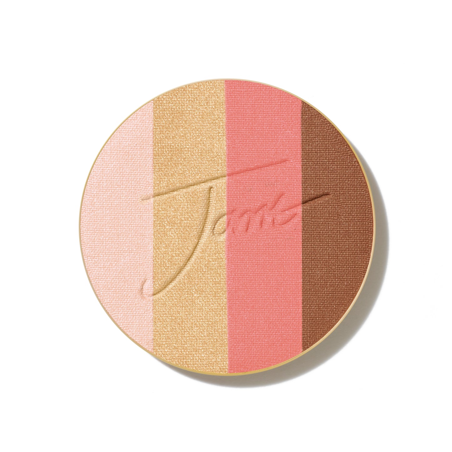 PureBronze™ Shimmer Bronzer Palette Refill featuring four complementary shades in a circular pan for a radiant, glowing look.