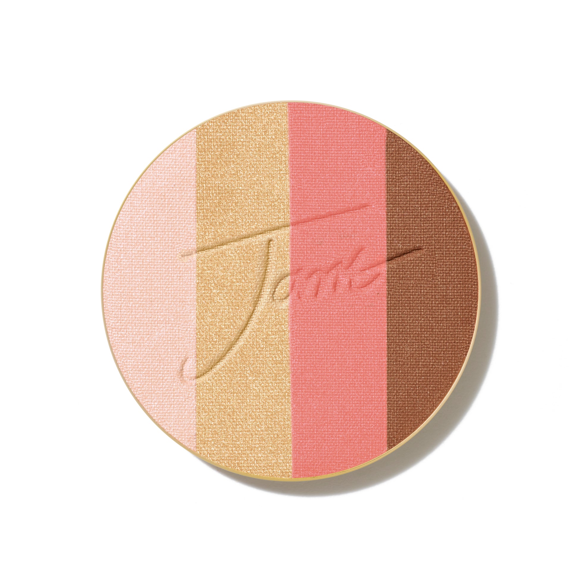 PureBronze™ Shimmer Bronzer Palette Refill featuring four complementary shades in a circular pan for a radiant, glowing look.