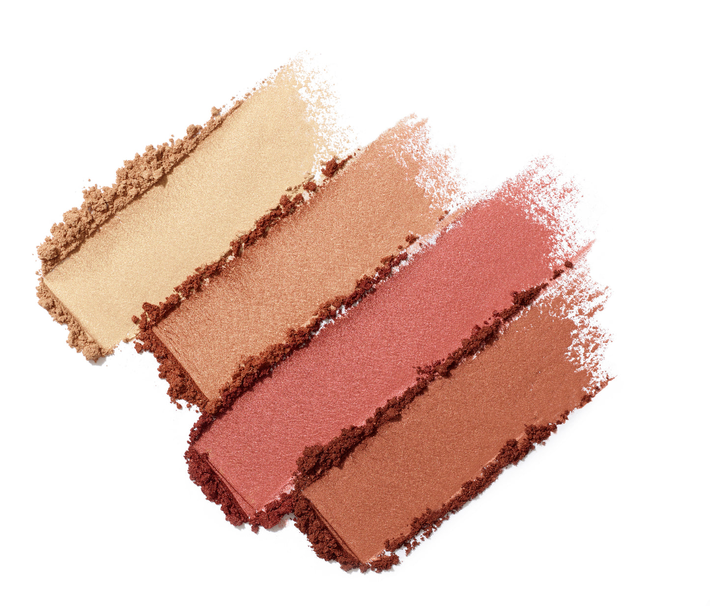 PureBronze™ Shimmer Bronzer Palette Refill with four shimmery powder shades for versatile use as bronzer, highlighter, blush, or eyeshadow.